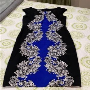 Color-block cocktail dress